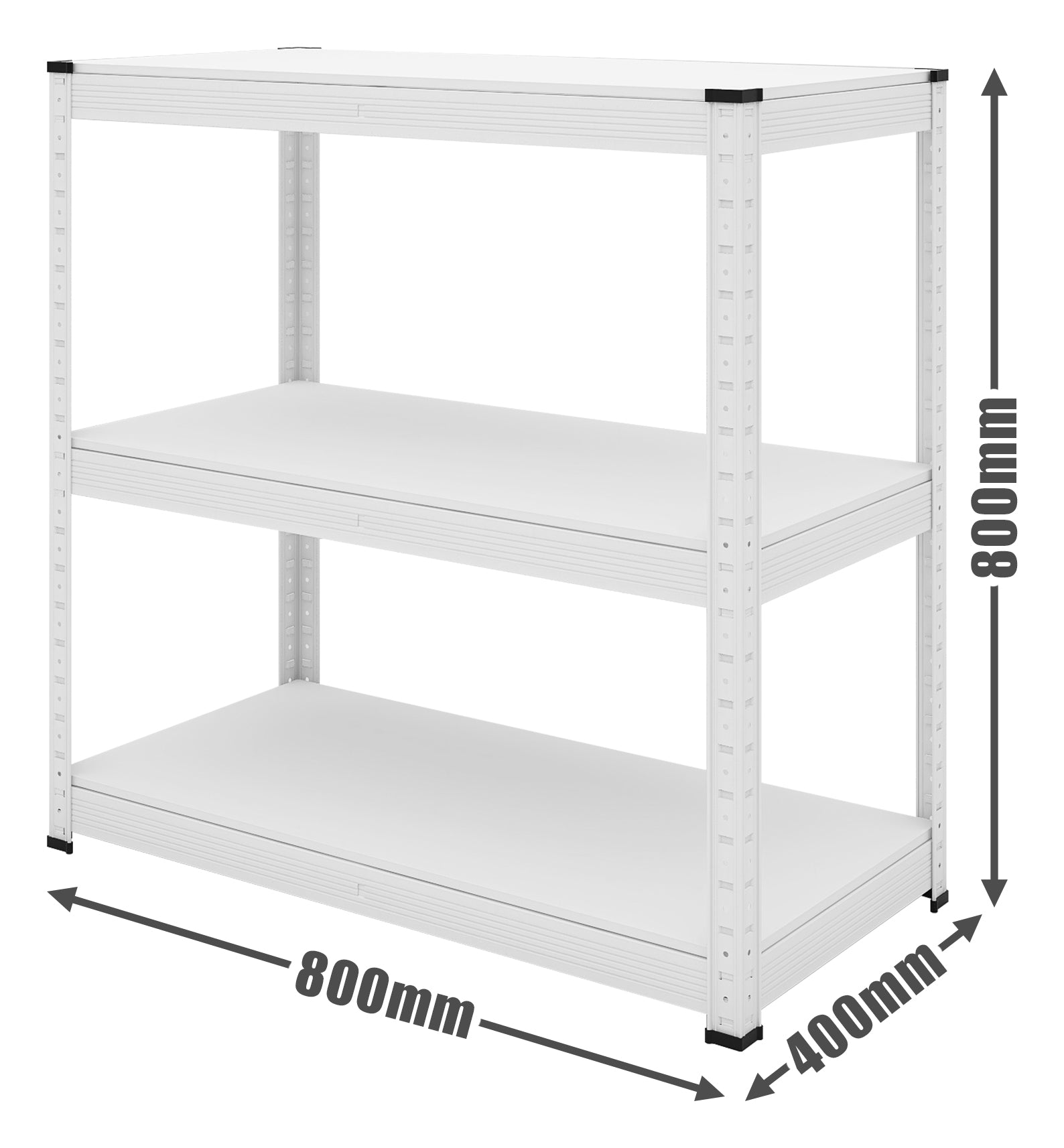 Boltless Console Modular Low Shelving White - SIM WIN LIANG Singapore
