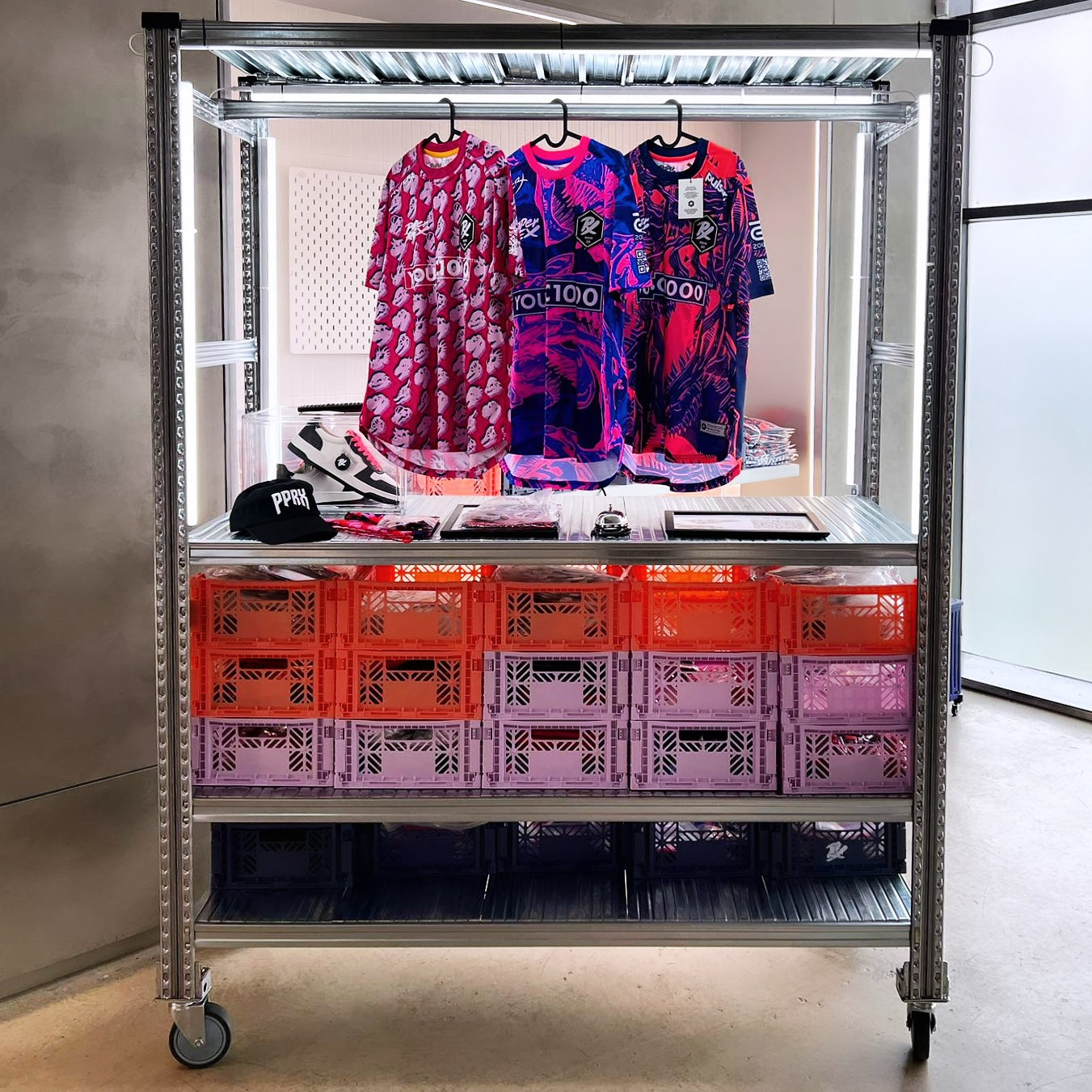 Boltless Clothes Rack on Castor Wheels for mobility - SIM WIN LIANG Singapore