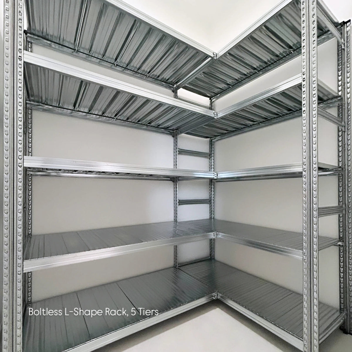 Lbd Rack Boltless L-Shape Rack 5 Tiers for Singapore Storeroom and Bomb Shelter ...