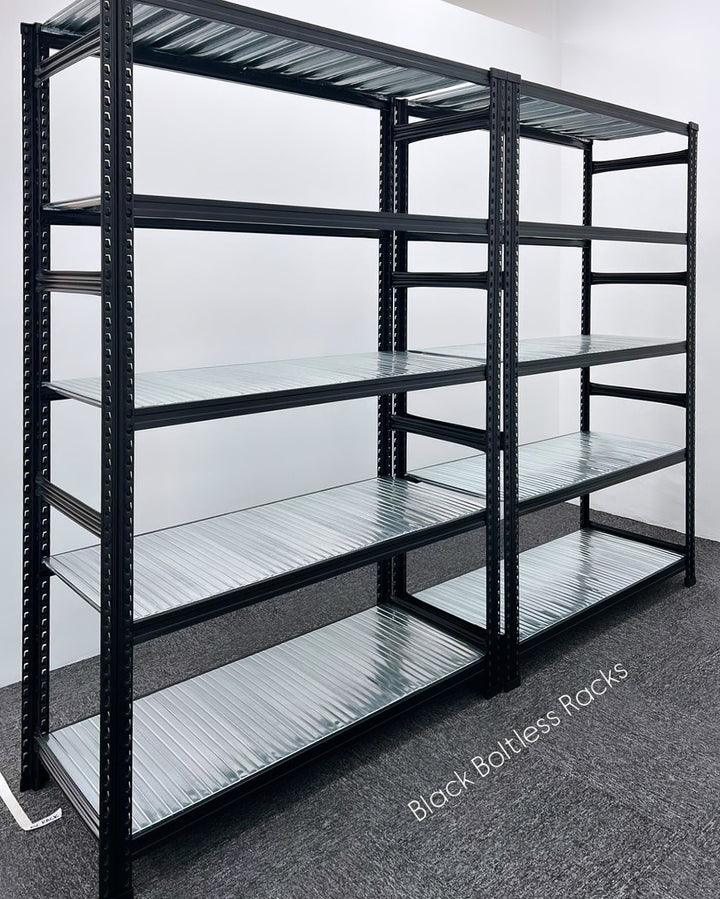 Botless Racking Black Best Industrial Boltless Storeroom Rack and Storage Shelving Singapore ...