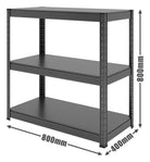 Boltless Console Modular Low Shelving Black - SIM WIN LIANG Singapore
