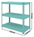 Boltless Console Modular Low Shelving Cyan - SIM WIN LIANG Singapore