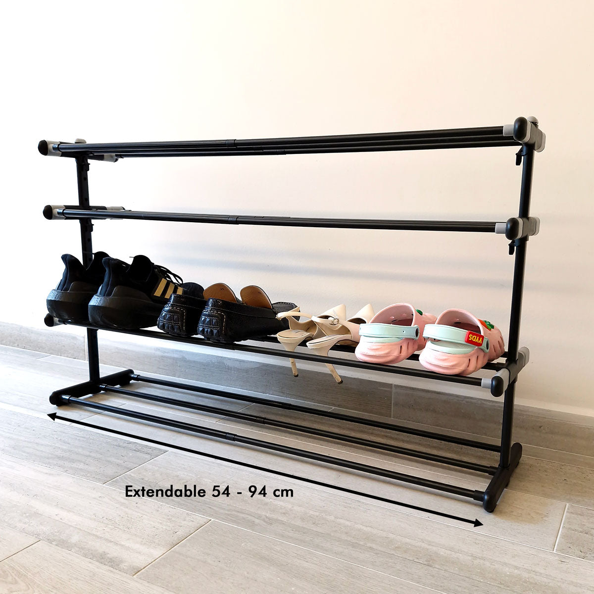 Plastic Extendable Shoe Rack, Extended - SIM WIN LIANG Singapore