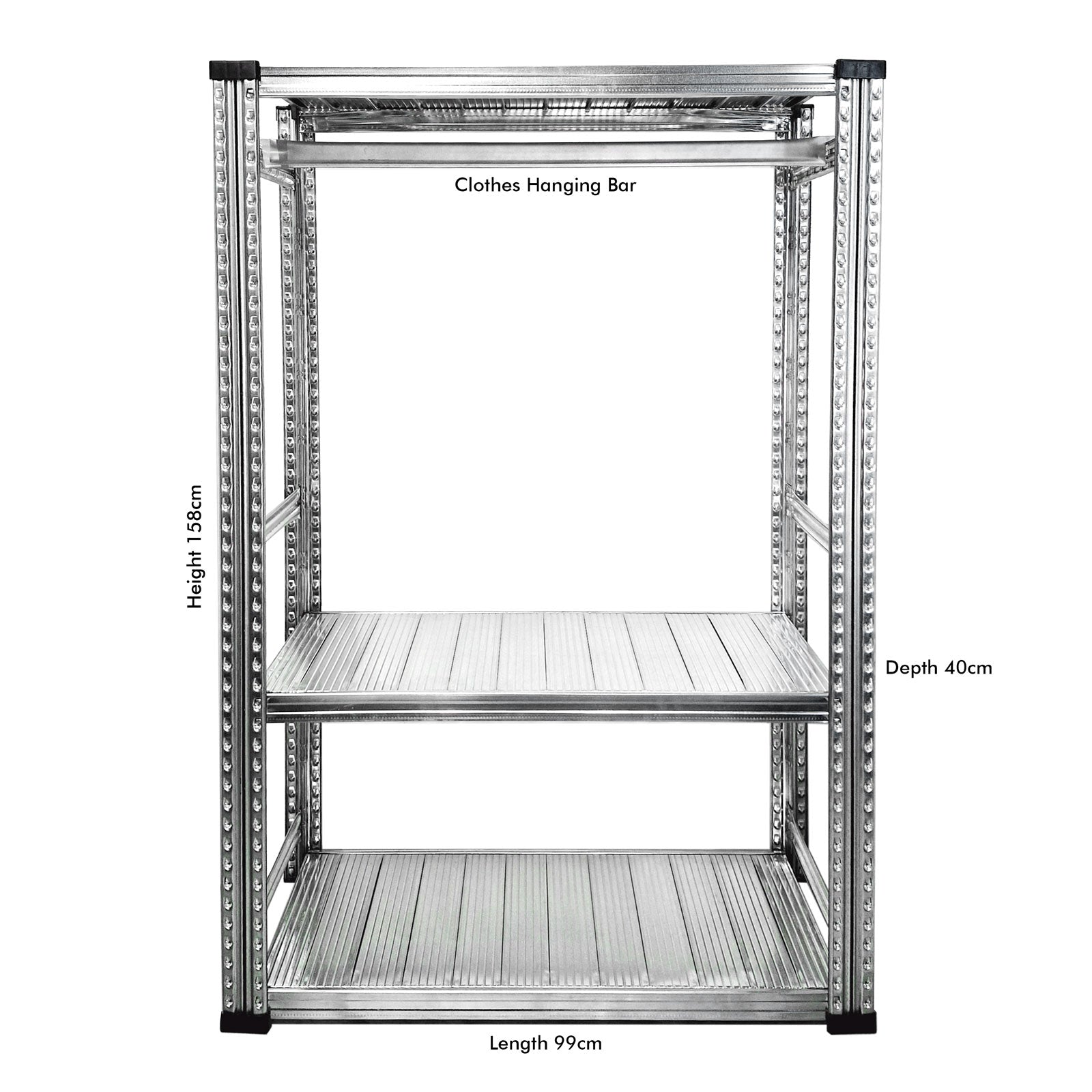 Boltless Clothes Rack Lite for Home Retail Display - SIM WIN LIANG Singapore