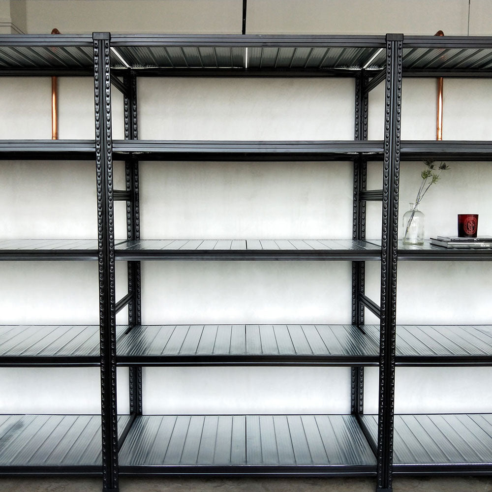 Boltless Storage Rack, Black | Full Galvanized Steel | SIM WIN LIANG Singapore