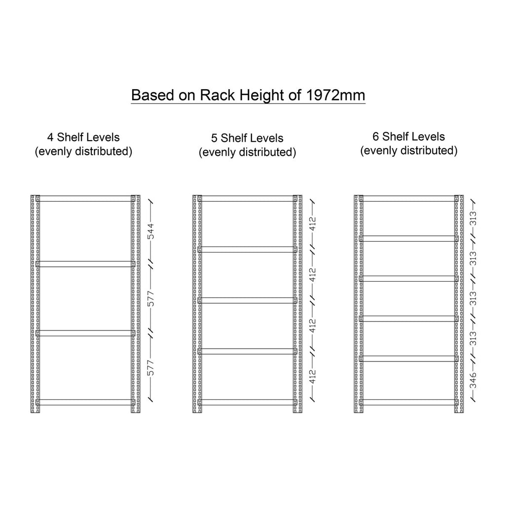 Boltless Rack Height Space Distribution | SIM WIN LIANG Singapore