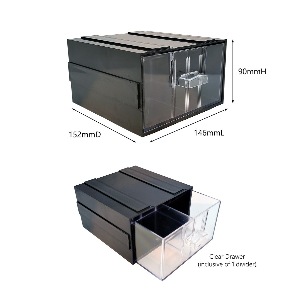 Storage Box with Divider | Stackable Multi Box SD1 | SIM WIN LIANG Singapore
