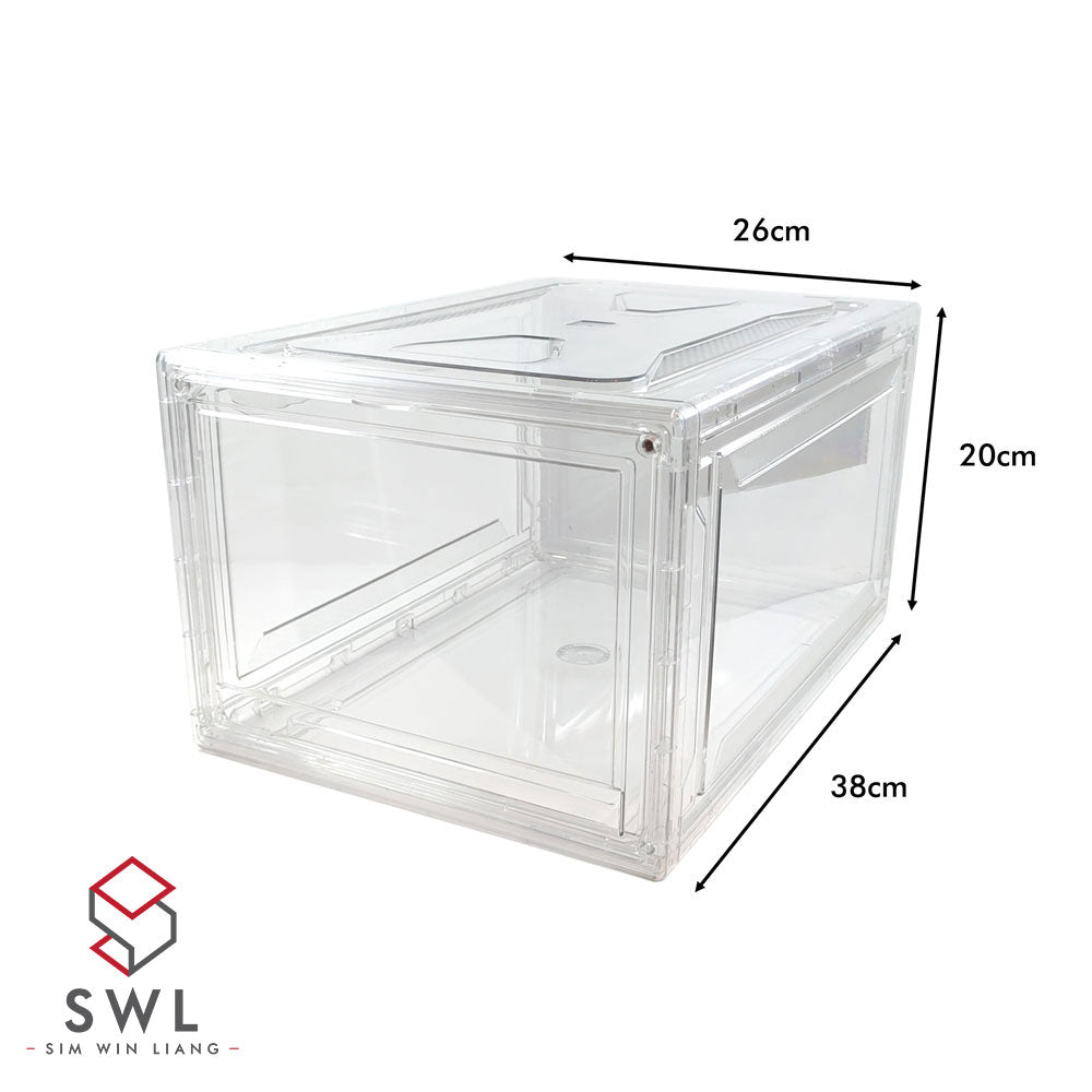 Shoe Box, Display Box with Magnetic Front Cover - Clear XL | SIM WIN LIANG Singapore