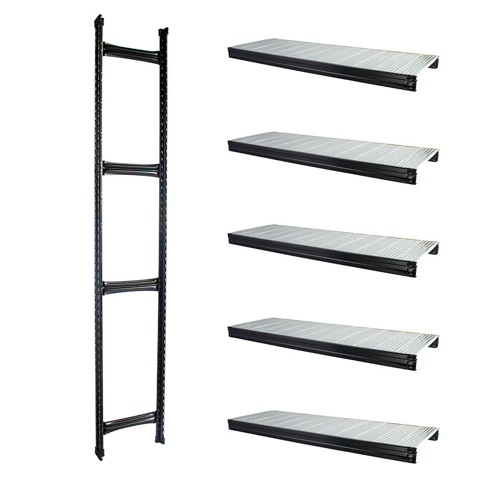 Boltless Rack Extension | 5 Shelf Levels | Black | SIM WIN LIANG Singapore