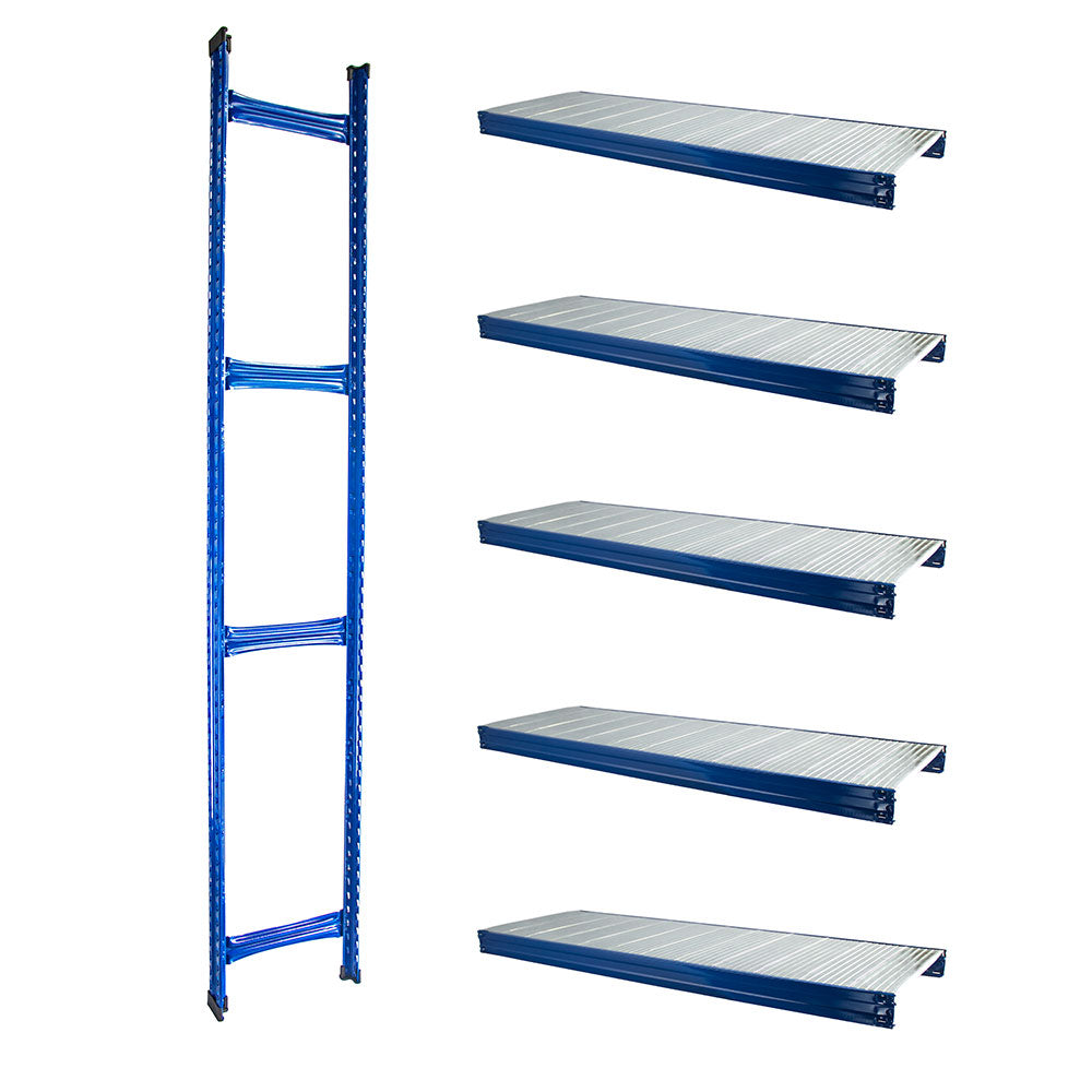 Boltless Rack Extension | 5 Shelf Levels | Blue | SIM WIN LIANG Singapore