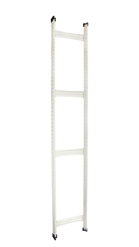 Boltless Rack Upright Frame | White | SIM WIN LIANG Singapore